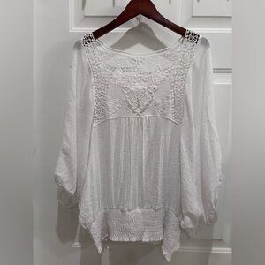 My Beloved White Embroidered Blouse